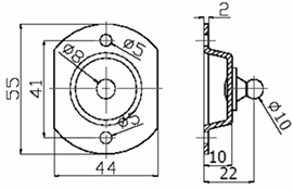 Gas spring brackets 