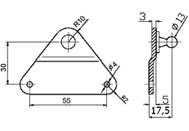 Gas spring brackets 