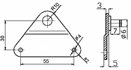 Gas spring brackets 