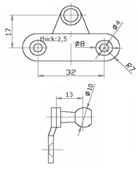 Gas spring brackets 