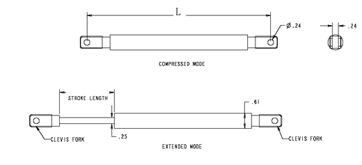 Tension Gas Springs